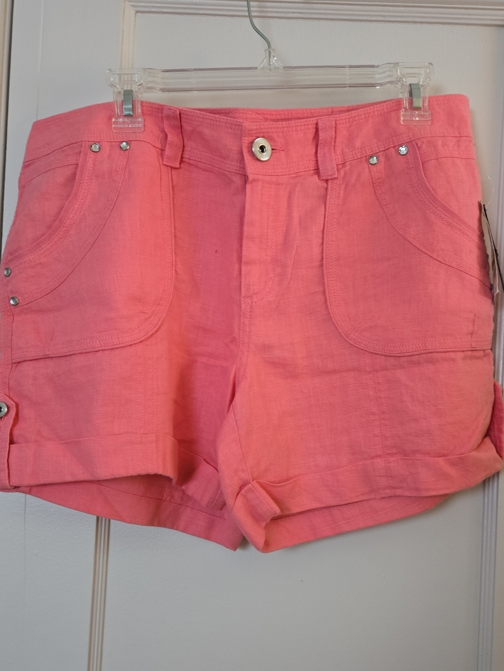 INC Strawberry Linen Shorts